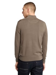 Timberland Williams River brauner Pullover mit Viertelreißverschluss aus 100 % Bio-Baumwolle - Bild 2 von 5