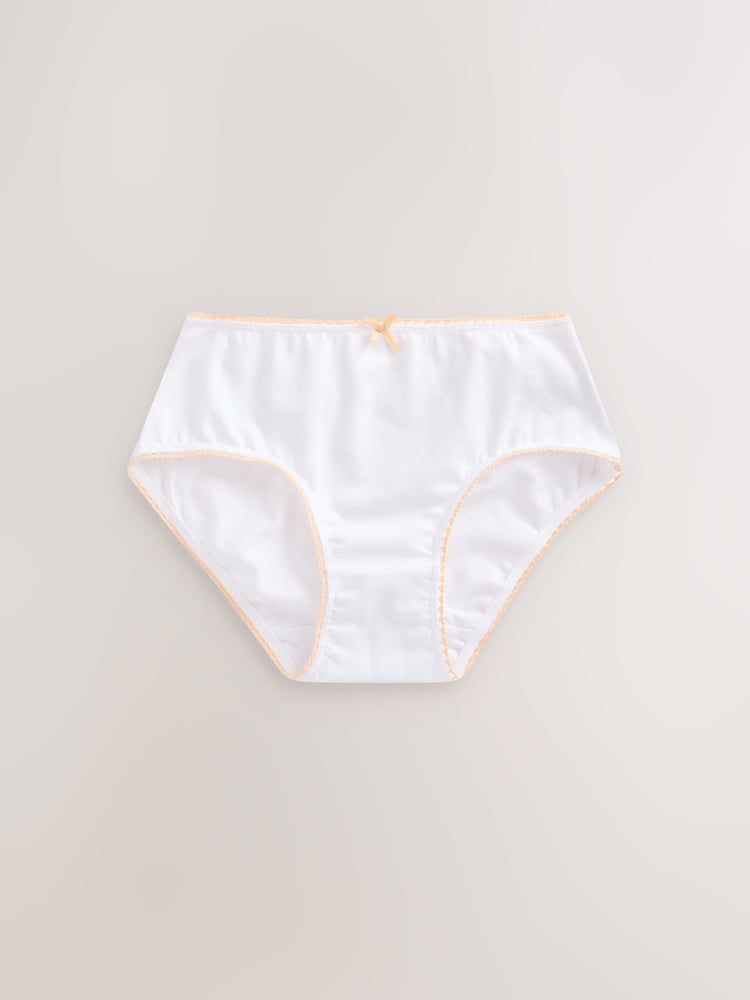 White Heart Lace Trim Briefs 10 Pack (1.5-16yrs) - Image 13 of 13