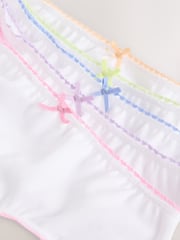 White Heart Lace Trim Briefs 10 Pack (1.5-16yrs) - Image 2 of 13