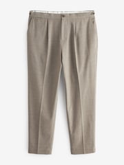 Neutral Herringbone Slim Button Side Adjuster Trousers - Image 5 of 9