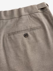 Neutral Herringbone Slim Button Side Adjuster Trousers - Image 6 of 9
