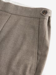 Neutral Herringbone Slim Button Side Adjuster Trousers - Image 8 of 9