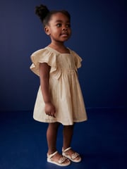 Gold Shimmer Party Dress (3mths-8yrs) - Image 1 of 8