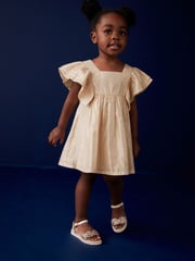 Gold Shimmer Party Dress (3mths-8yrs) - Image 2 of 8