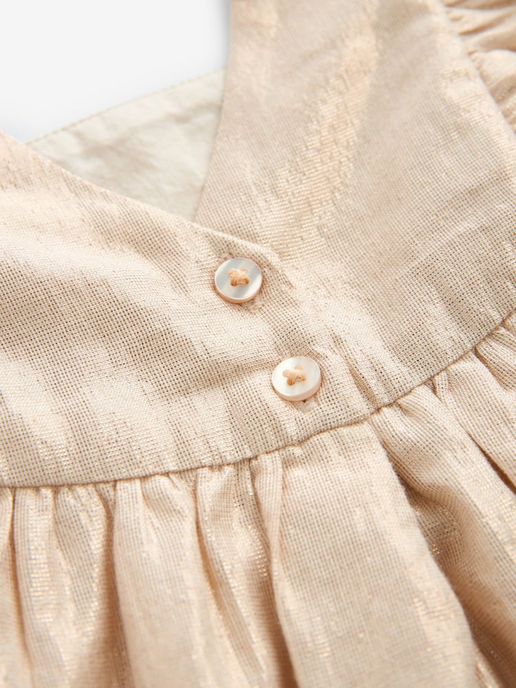 Gold Shimmer Party Dress (3mths-8yrs) - Image 8 of 8
