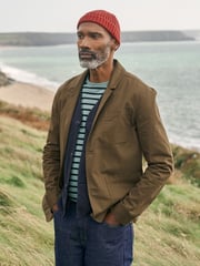 Seasalt Cornwall Green Mens Towen 100% Cotton Blazer - Image 4 of 6