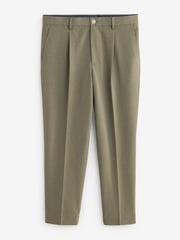 Green Relaxed Fit Seersucker Suit Trousers - Image 5 of 8
