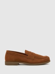 Schuh Lightning Brown Loafers - Image 1 of 4