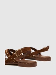 Schuh Thelma Studded Suede Sandals - Image 4 of 4