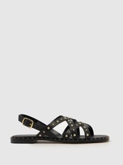 Schuh Thelma Studded Suede Sandals - Image 1 of 4