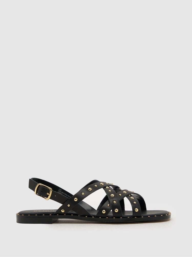 Schuh Thelma Studded Suede Sandals - Image 1 of 4 Schuh Thelma Studded Suede Sandals - Image 1 of 4