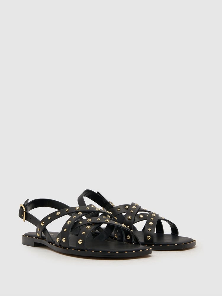 Schuh Thelma Studded Suede Sandals - Image 2 of 4 Schuh Thelma Studded Suede Sandals - Image 2 of 4