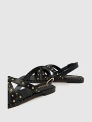 Schuh Thelma Studded Suede Sandals - Image 4 of 4