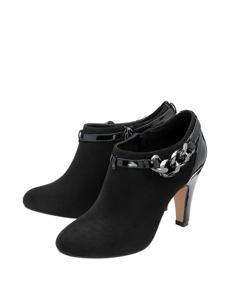 Lotus Black Heeled Shoe Boots - Image 2 of 4
