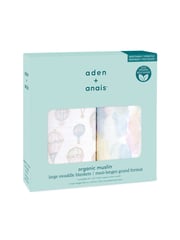Aden + Anais Pink aden+anais Pink Cotton Muslin Blankets 2 Pack - Image 1 of 4
