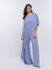 River Island Blue Bridesmaid Jumpsuit - Image 3 of 5