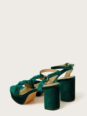 Monsoon Plait Velvet Platform Heels - Image 3 of 3