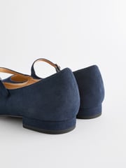 Navy Blue Forever Comfort® Point Toe Mary Jane Shoes - Image 10 of 10