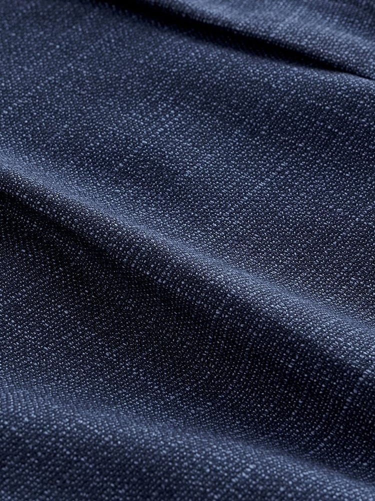 Navy Blue Textured Side Adjuster Trousers - Image 9 of 9