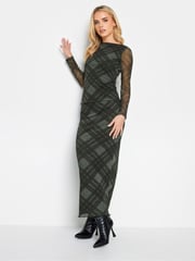 PixieGirl Petite Green Long Sleeve Mesh Top - Image 2 of 4