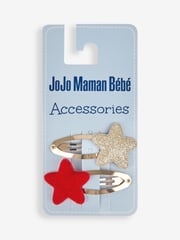 JoJo Maman Bébé Red 2-Pack Star Clips - Image 2 of 2