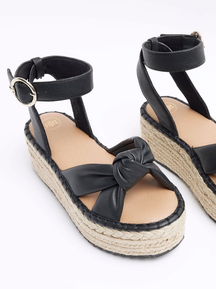 River Island Black Espadrille Sandals - Image 4 of 4 River Island Black Espadrille Sandals - Image 4 of 4