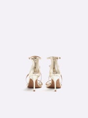 River Island Gold Closed Cross Strap Sandals - Image 2 of 4