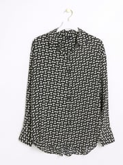 River Island Black Oversized Geometric Shirt - Image 5 of 6
