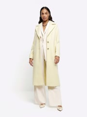 River Island Yellow Longline Tailored Coat - Image 2 of 6