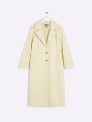 River Island Yellow Longline Tailored Coat - Image 5 of 6