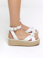 River Island White Espadrille Sandals - Image 1 of 5