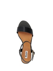 Dune London Black Regular Fit Jelly Two Part Block Heel Sandals - Image 6 of 6