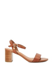 Dune London Brown Regular Fit Jelly Two Part Block Heel Sandals - Image 3 of 6
