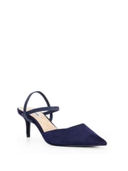 Dune London Blue Standard Fit Classical Elasticated Open Court Shoes - Image 4 of 6