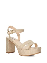 Dune London Natural Molten Sandals - Image 6 of 7