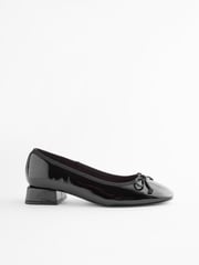 Black Forever Comfort Block Heel Ballerina Shoes - Image 2 of 5