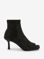 Black Forever Comfort® Peep Toe Heeled Shoe Boots - Image 2 of 5