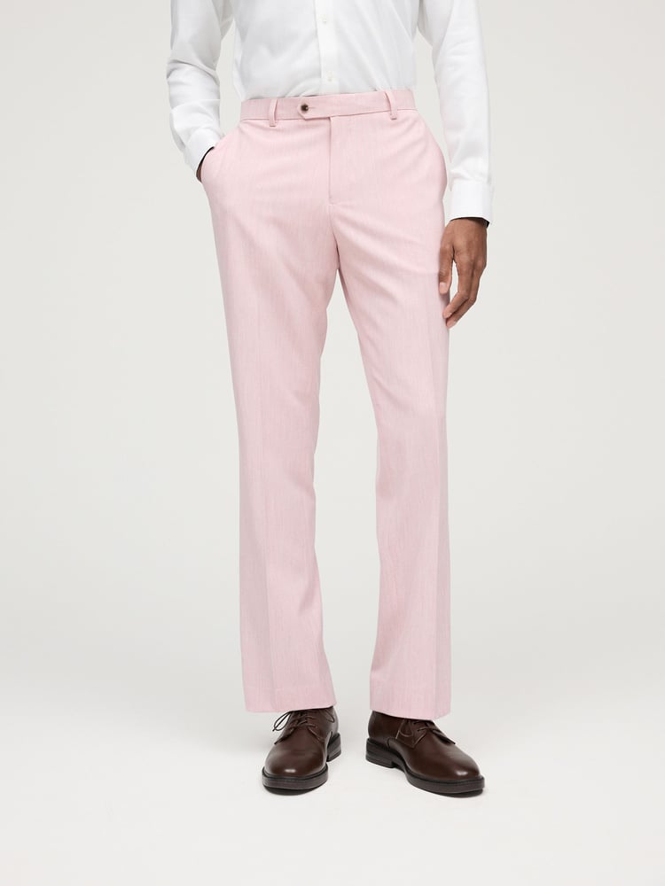 Pink Regular Fit Motionflex Stretch Suit Trousers - Image 1 of 9