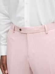Pink Regular Fit Motionflex Stretch Suit Trousers - Image 5 of 9