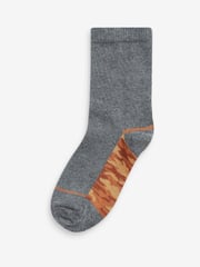 Grey Camo Cotton Rich Socks 7 Pack - Image 2 of 8