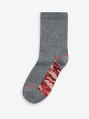 Grey Camo Cotton Rich Socks 7 Pack - Image 3 of 8