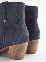 Navy Blue Forever Comfort® Leather Cowboy/Western Boots - Image 6 of 8