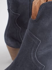 Navy Blue Forever Comfort® Leather Cowboy/Western Boots - Image 8 of 8
