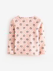Cath Kidston Pink Floral Long Sleeve Ribbed T-Shirts 3 Pack (3mths-7yrs) - Image 11 of 15