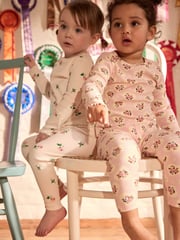 Cath Kidston Pink Floral Long Sleeve Ribbed T-Shirts 3 Pack (3mths-7yrs) - Image 2 of 15