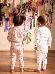 Cath Kidston Pink Floral Ribbed Leggings 3 Pack (3mths-7yrs) - Image 3 of 8