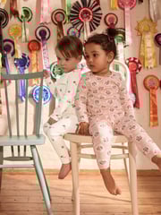 Cath Kidston Pink Floral Ribbed Leggings 3 Pack (3mths-7yrs) - Image 4 of 8