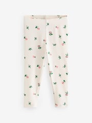 Cath Kidston Pink Floral Ribbed Leggings 3 Pack (3mths-7yrs) - Image 8 of 8