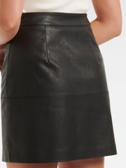 Forever New Black Ellen Vegan Leather Mini Skirt - Image 2 of 5
