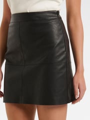 Forever New Black Ellen Vegan Leather Mini Skirt - Image 4 of 5